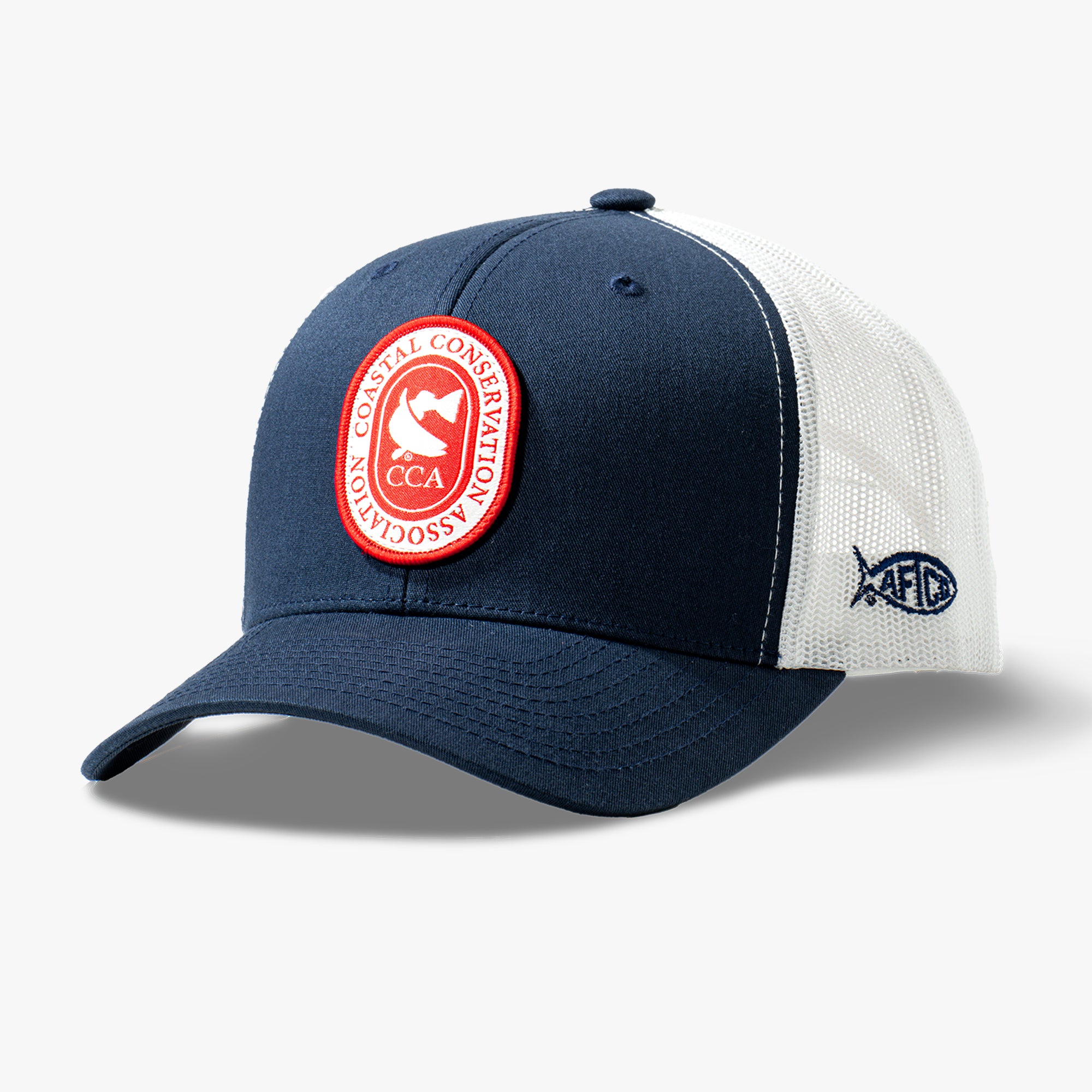 cane pole fishing resting tree bank hat CCA Father's Day Trucker Hat