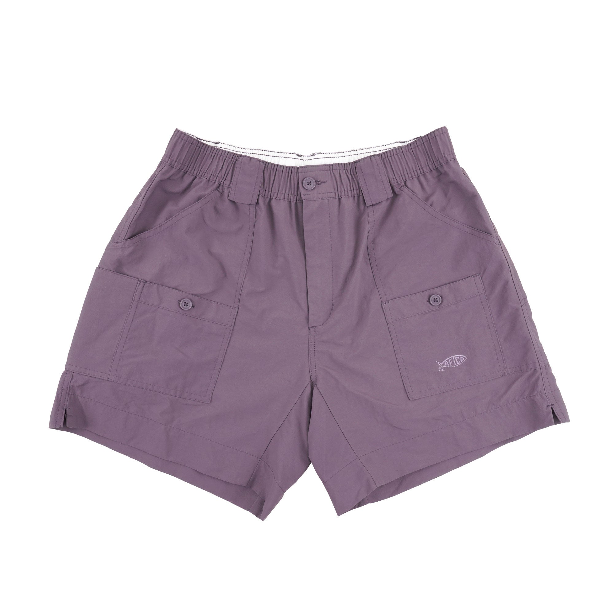 AFTCO Men's M01 Original Fishing Shorts, Size 30, Black Plum