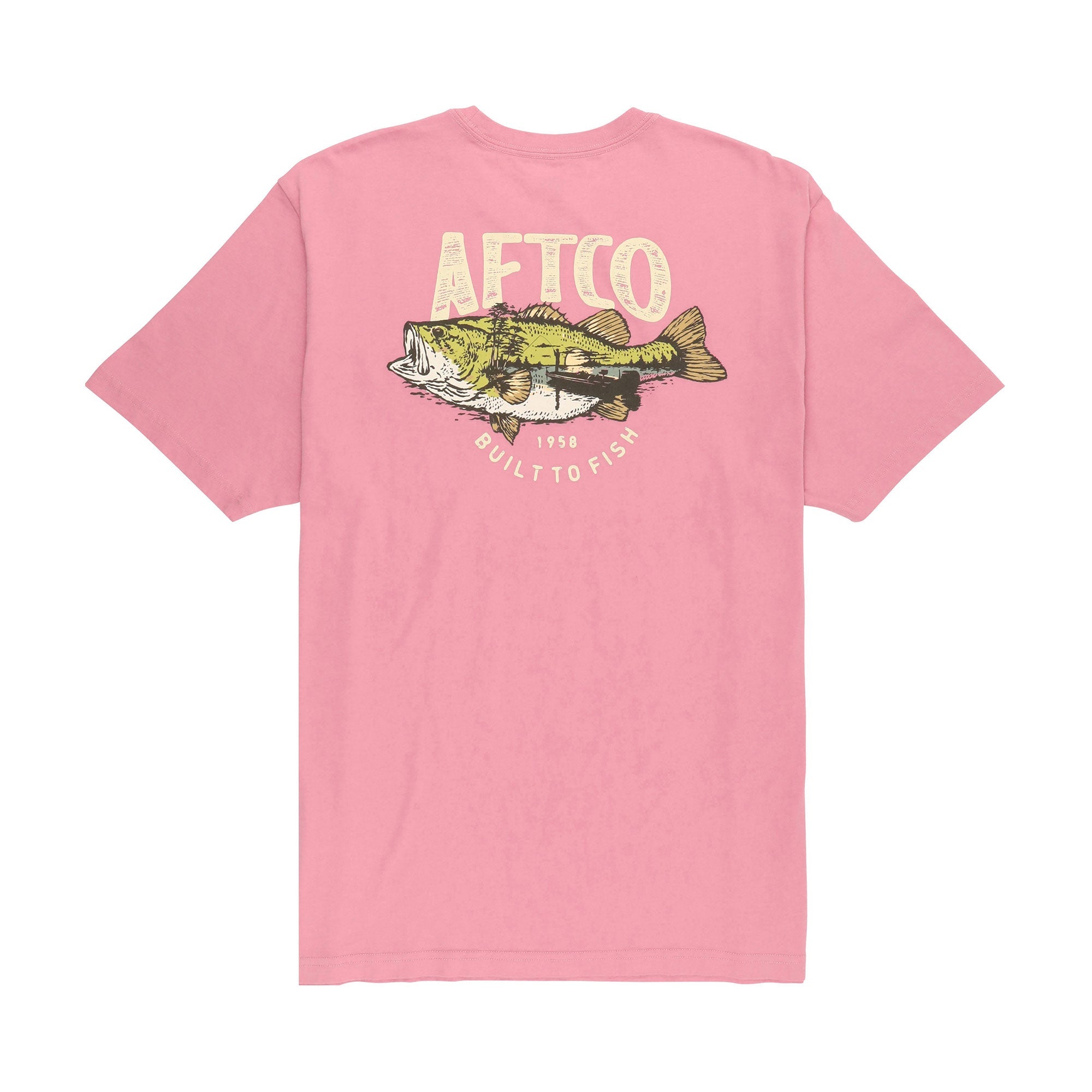 AFTCO Wild Catch SS T-Shirt Hazy Rose / Medium