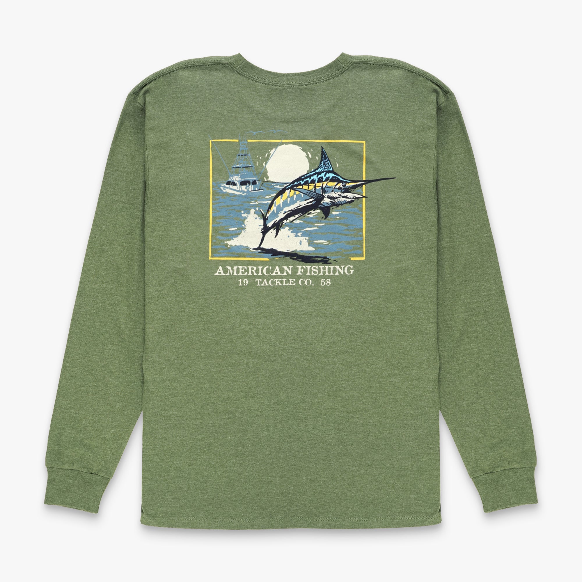 【BEANPOLE GOLF】Men's Shirsaker AIO Long Sleeve T-Shirt Flying Bill Long Sleeve Fishing Tee Shirt | AFTCO