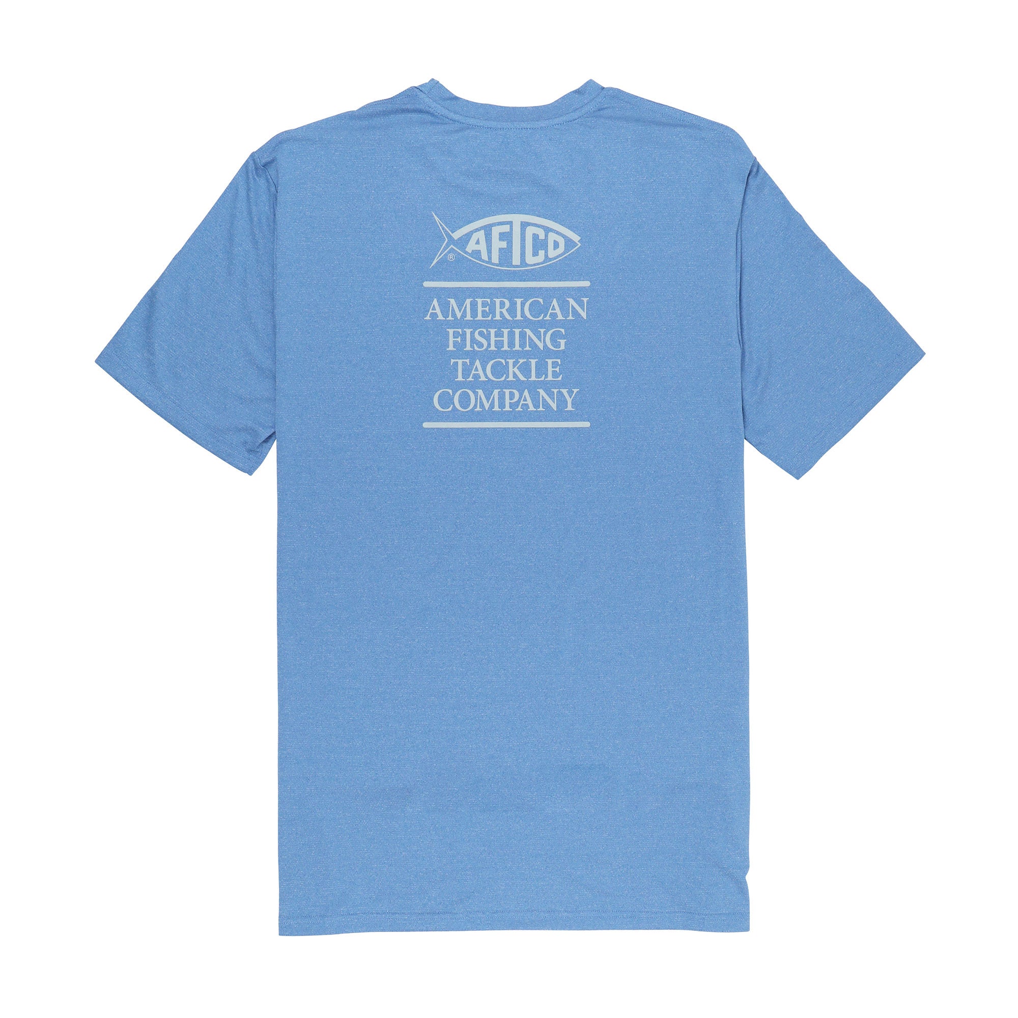 AFTCO Stax SS Performance Shirt - Nautical Blue Heather - S