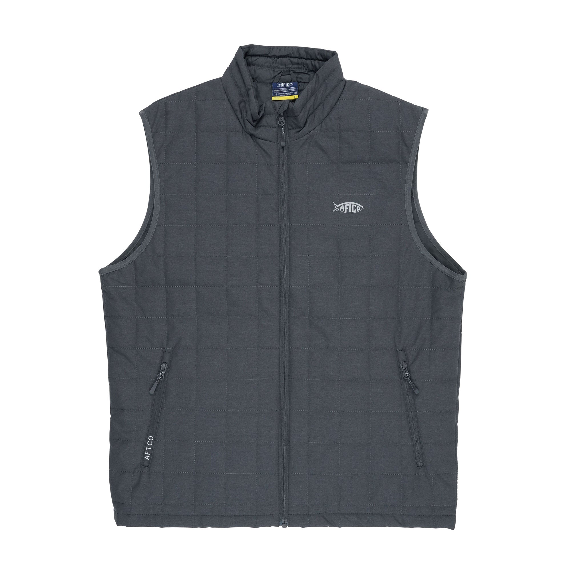 AFTCO Pufferfish 300 Vest - Charcoal Heather - XL