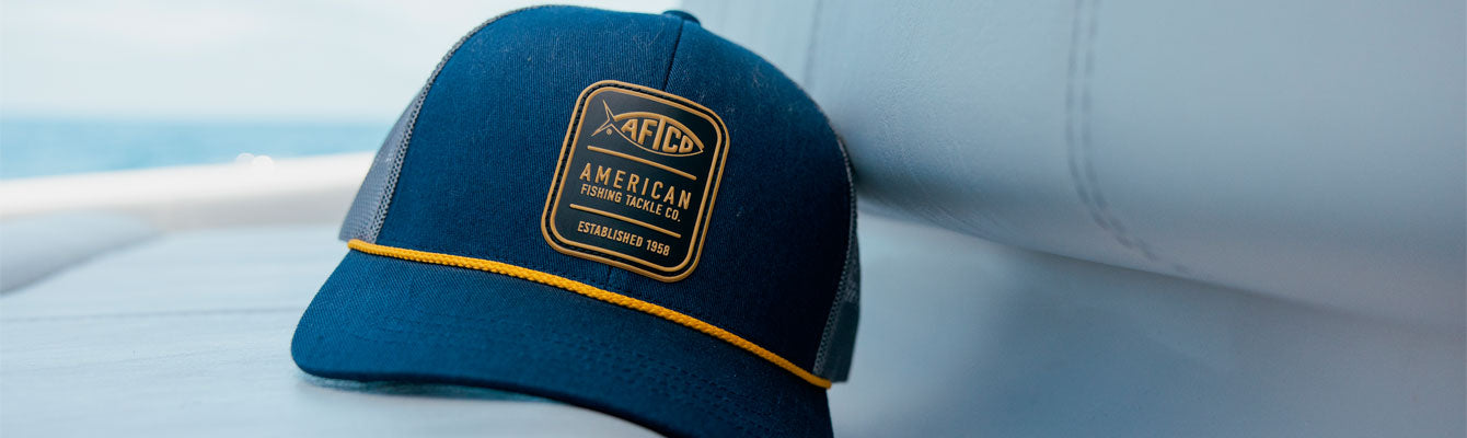 AFTCO Roller Flexfit Hat / Ocean Blue / L/XL