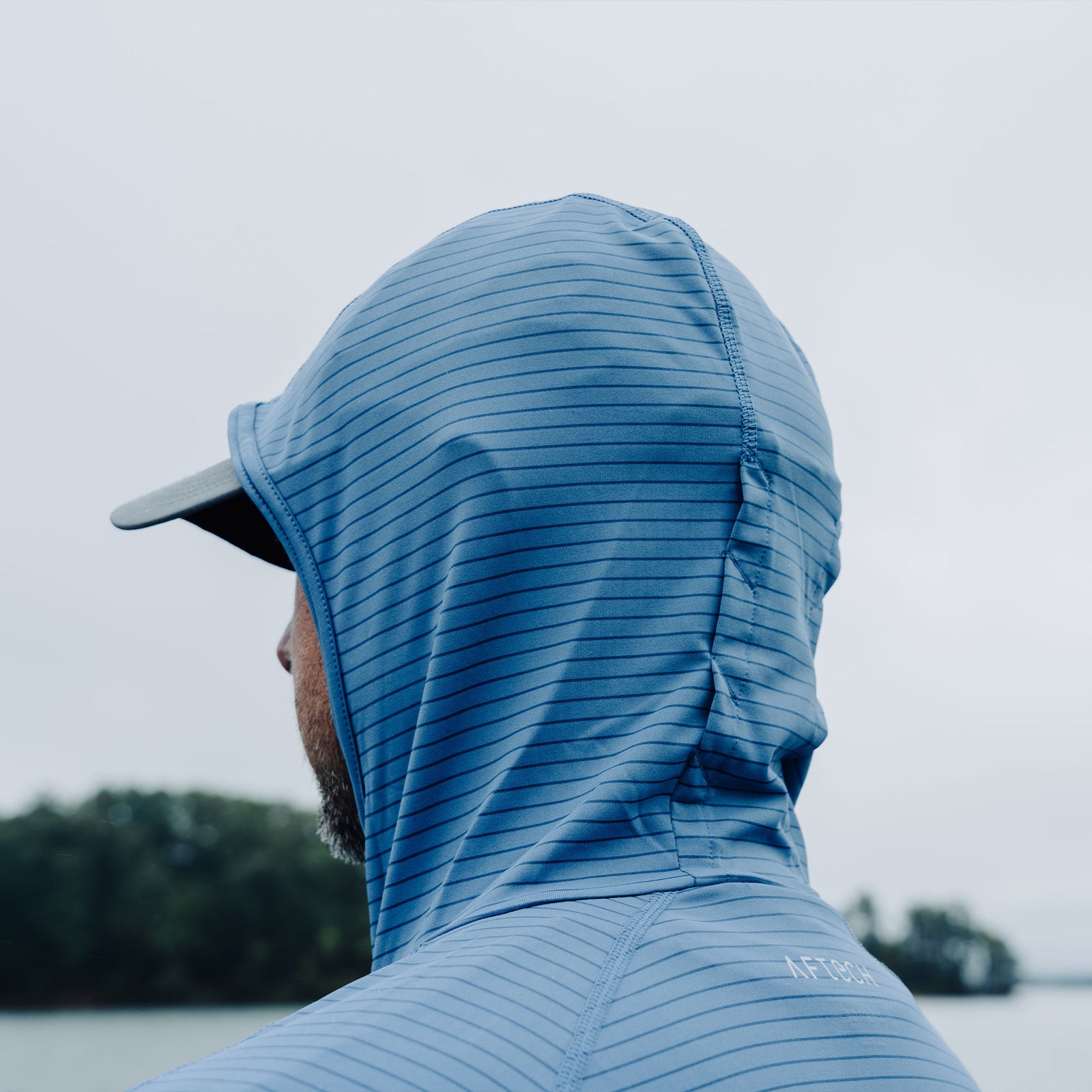 Chemise De Pêche Aftco Aftech Performance – Homme Petit, Bleu Camouflage, Légère
