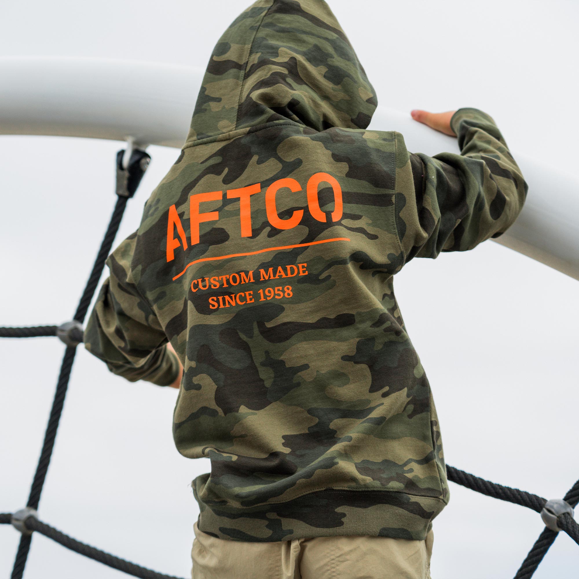 Youth Radar Camo Pullover Hoodie | AFTCO