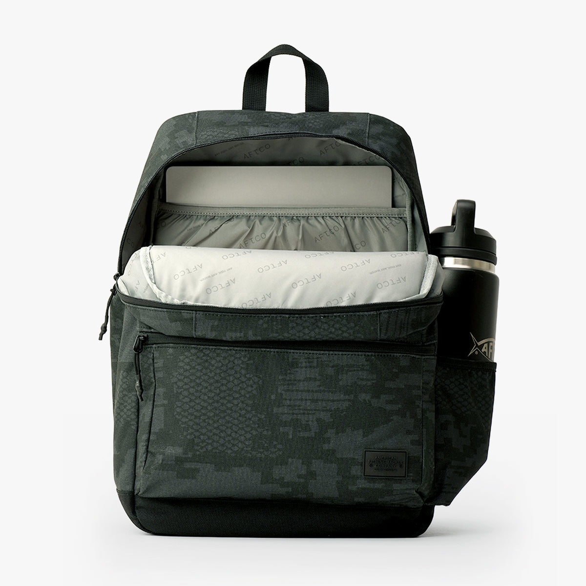 Fossil NWT Colorblock Camo Backpack Green Black Orange Accents Travel School Fossil Nylon Exterior Backpack Bags & Handbags for Women for  main image 3