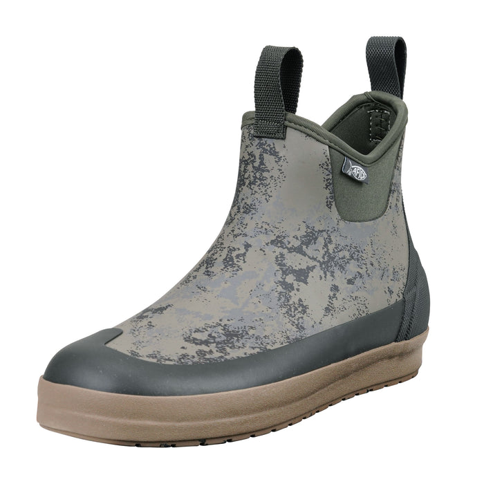 AFTCO Ankle Deck Fishing Boots / Green Acid Camo / 13