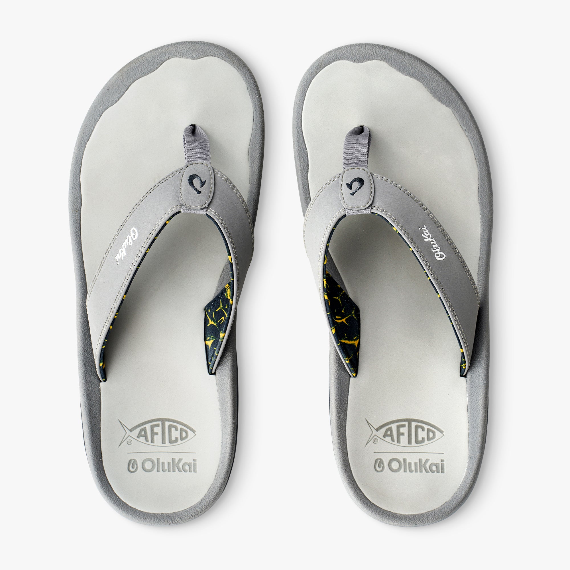 ♡ohana  M's Olukai Ohana Flip Flop - Pavement/Pavement - 883956423112