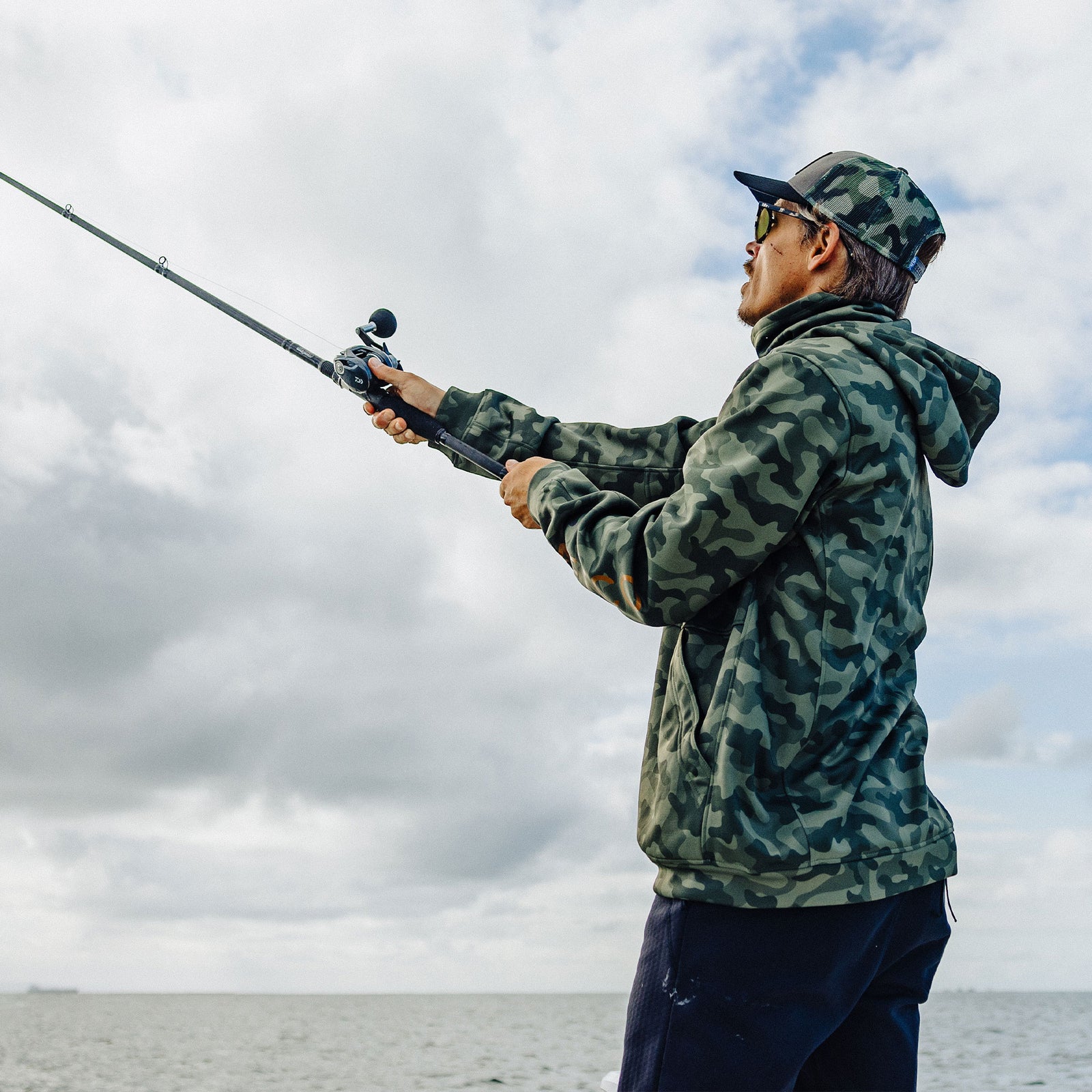 Reaper Hoodie: Camo Sweatshirt AFTCO