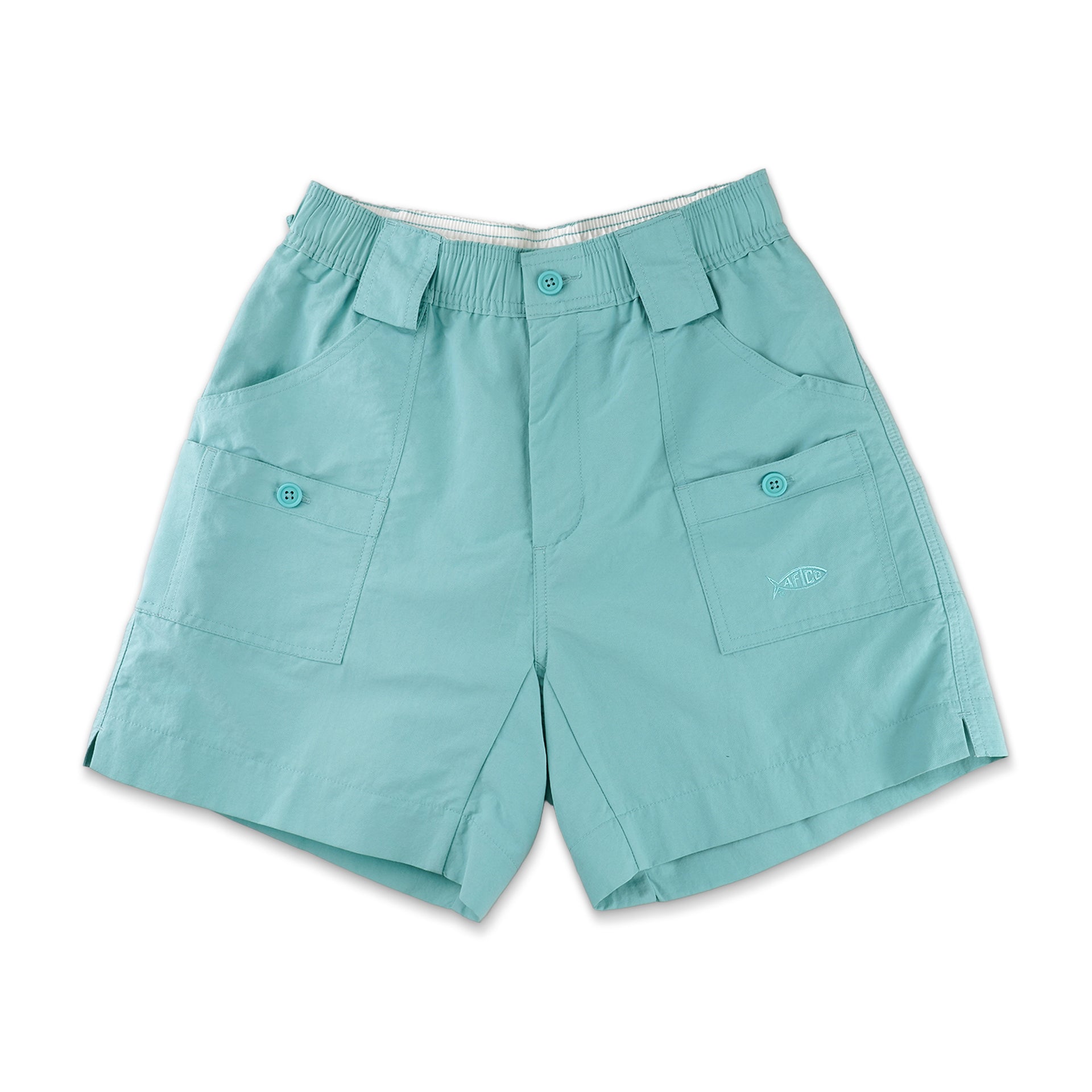 AFTCO Boys Original Fishing Shorts Pastel Turquoise / 22