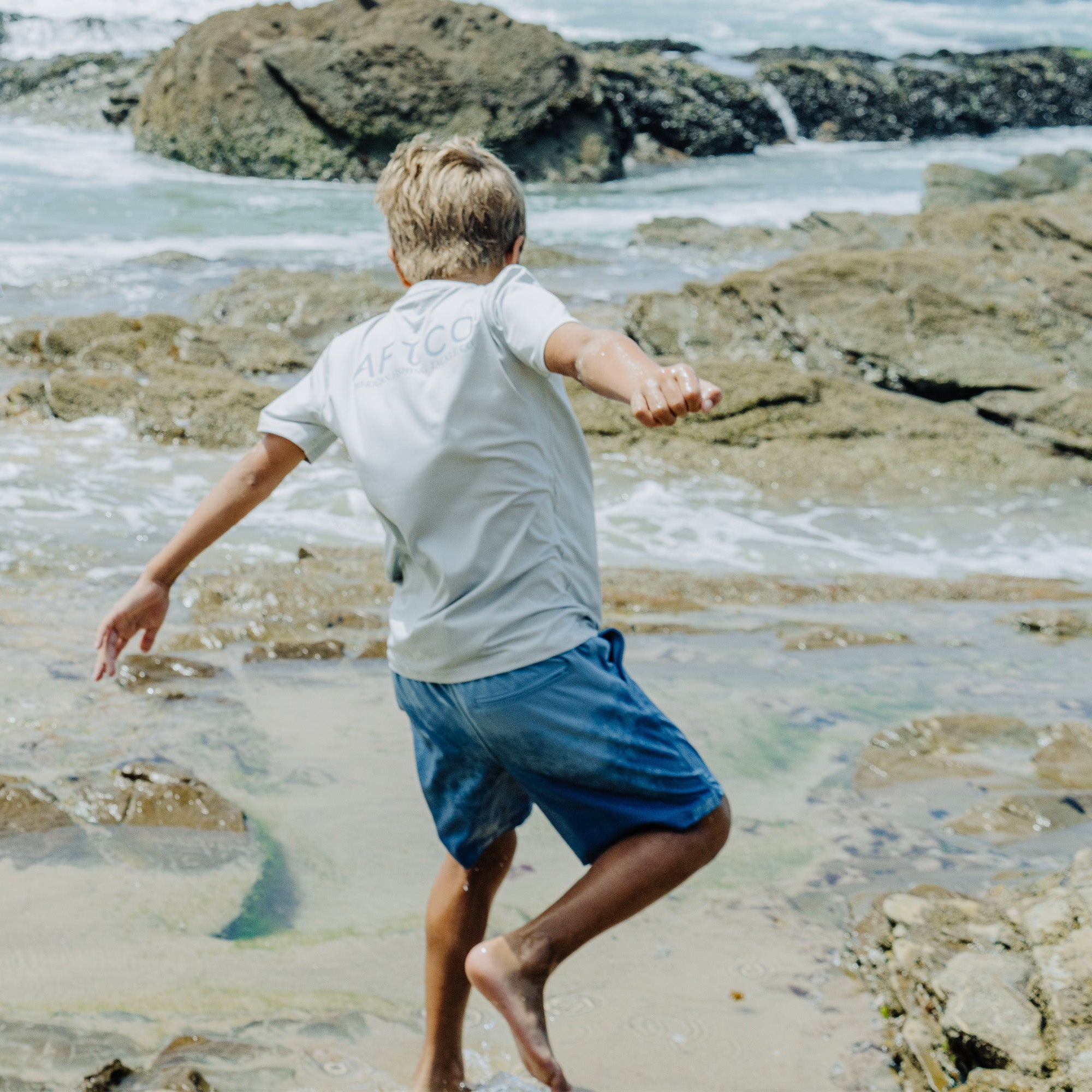 Youth Strike Swim Shorts - Kid's Swim Trunks | AFTCO