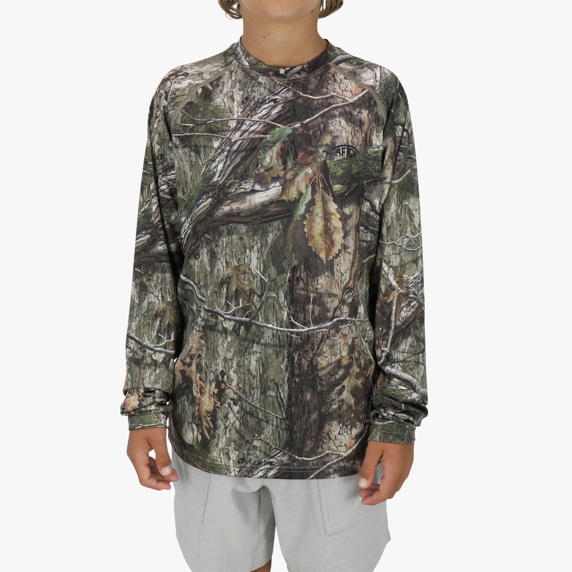 Youth Mossy Oak® Camo LS Performance Shirt – AFTCO