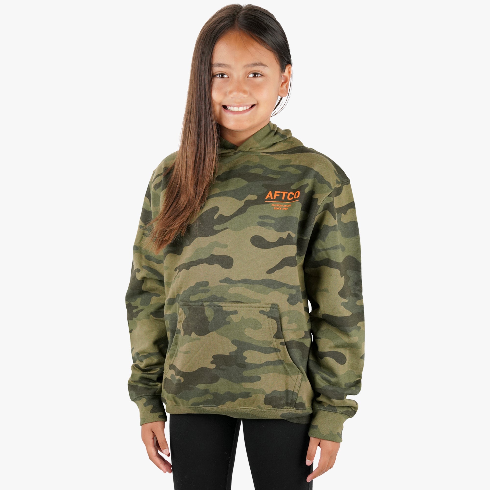 Youth Radar Camo Pullover Hoodie AFTCO