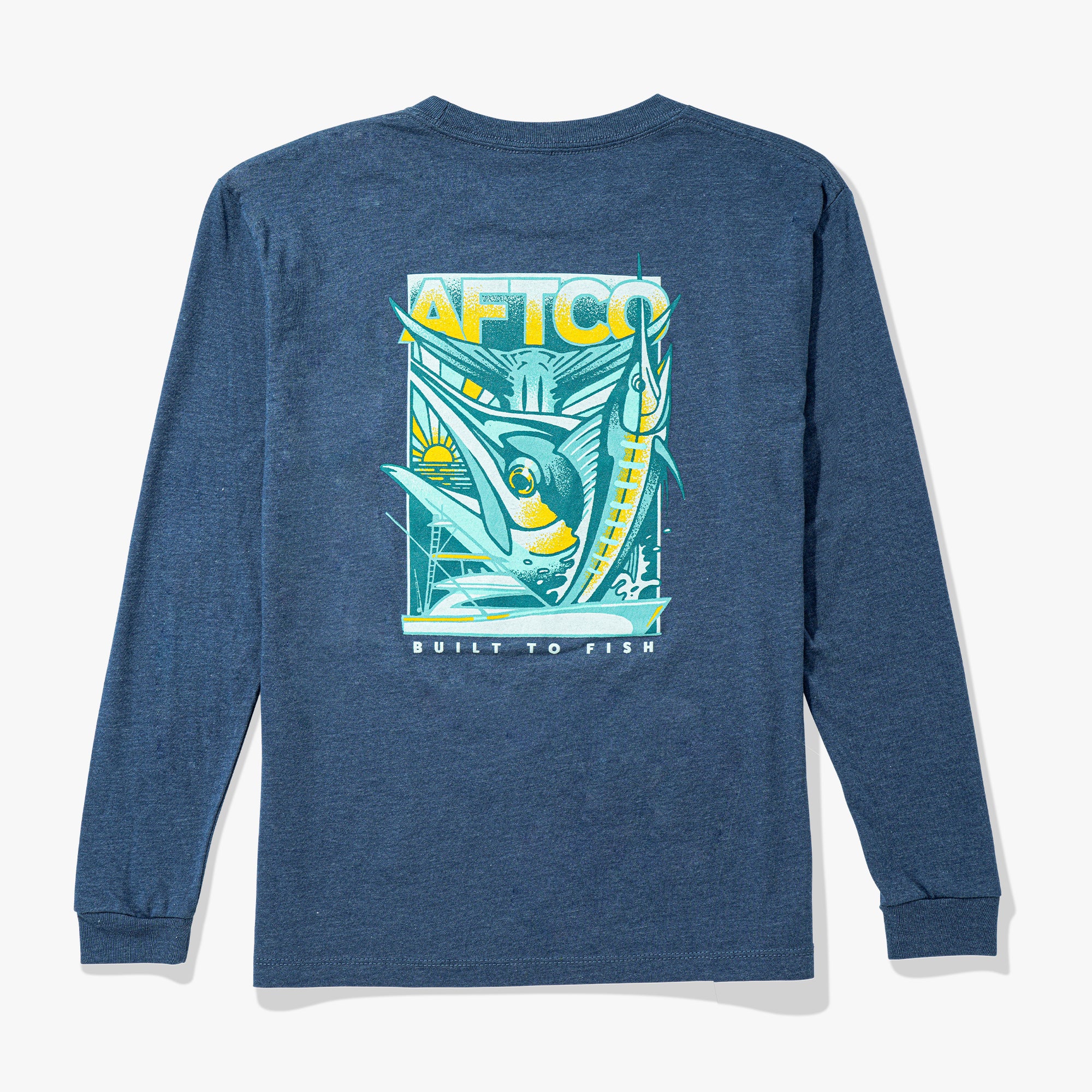 90s AFTCO アフコ FISHING SHIRTS アウトドア 釣り Youth Billed Long Sleeve Fishing Shirt | AFTCO