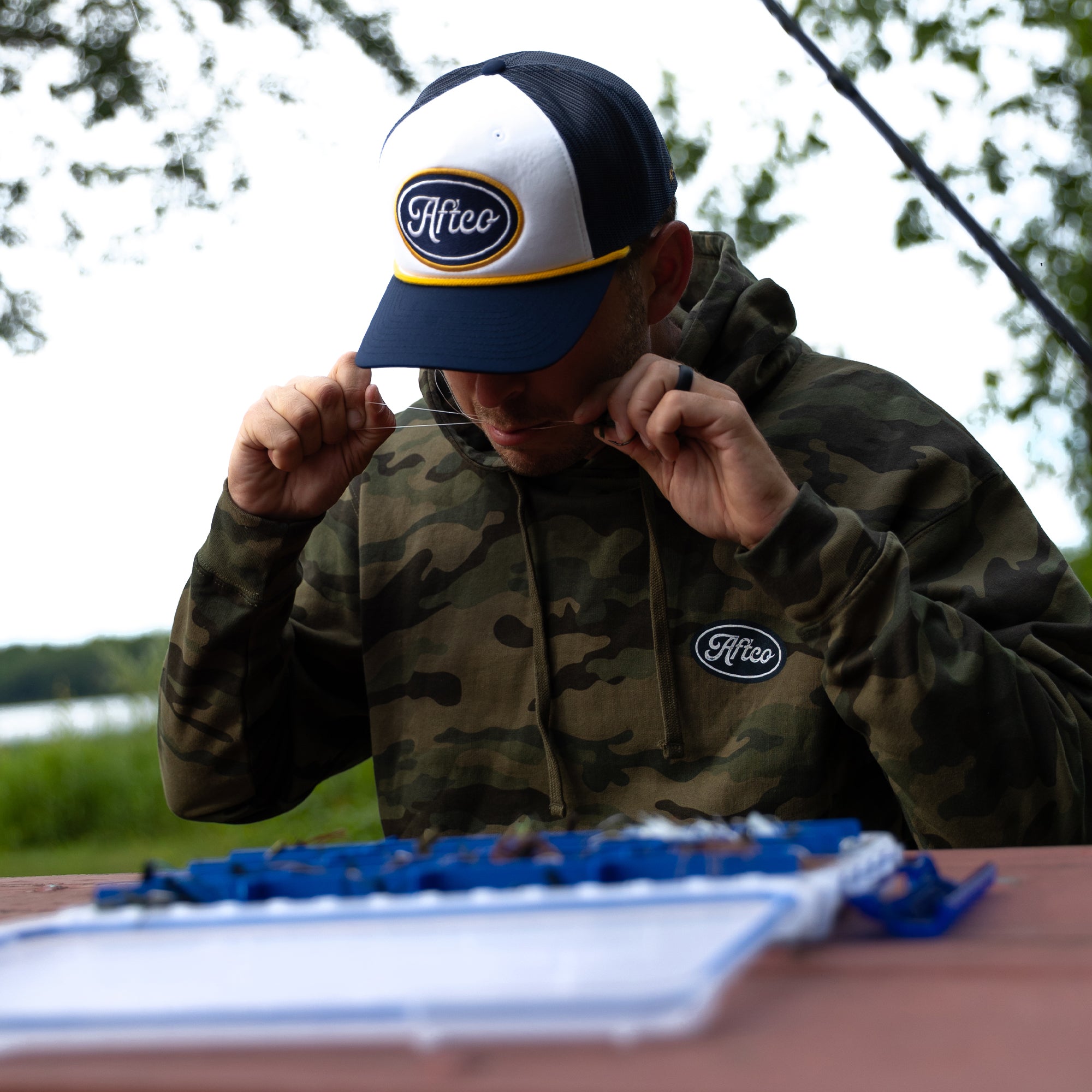 Powerboat Trucker Fishing Snapback Hat | AFTCO