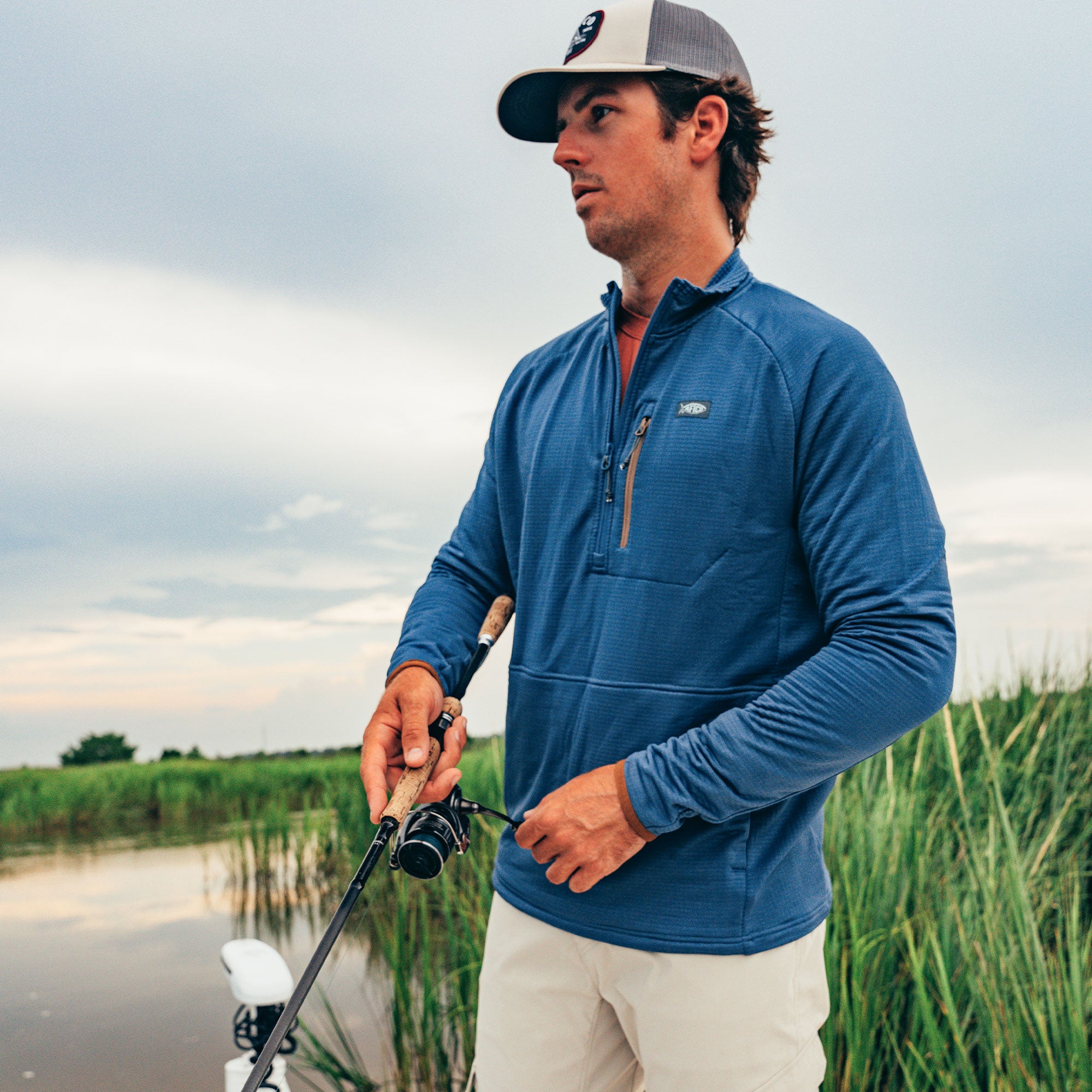 Freeport 1/4 Zip Fishing Fleece | AFTCO