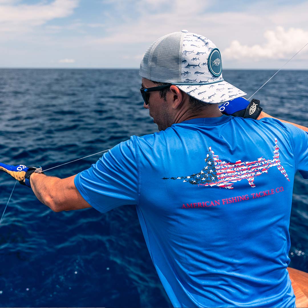 Jigfish Americana SS Sun Protection Shirt | AFTCO