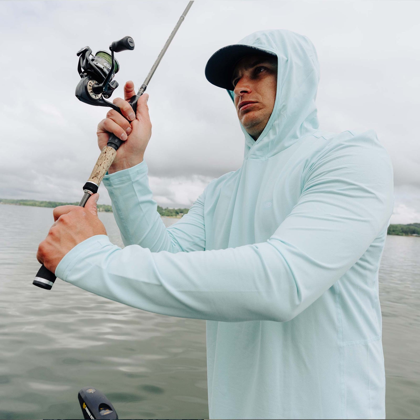 AFTCO Air-O Mesh Hooded Fishing Shirt – Anglers Choice Marine Tackle Shop