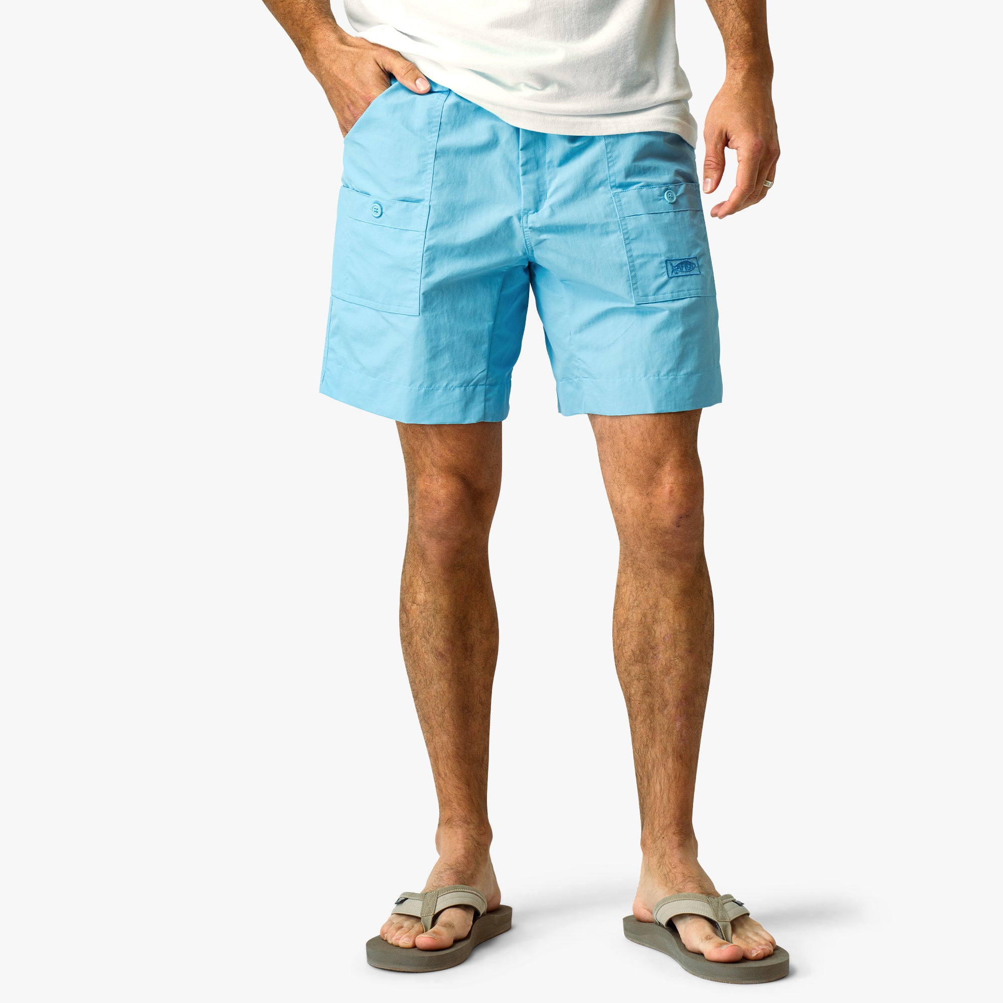 Original Mens Fishing Shorts Long - Classic Colors - AFTCO