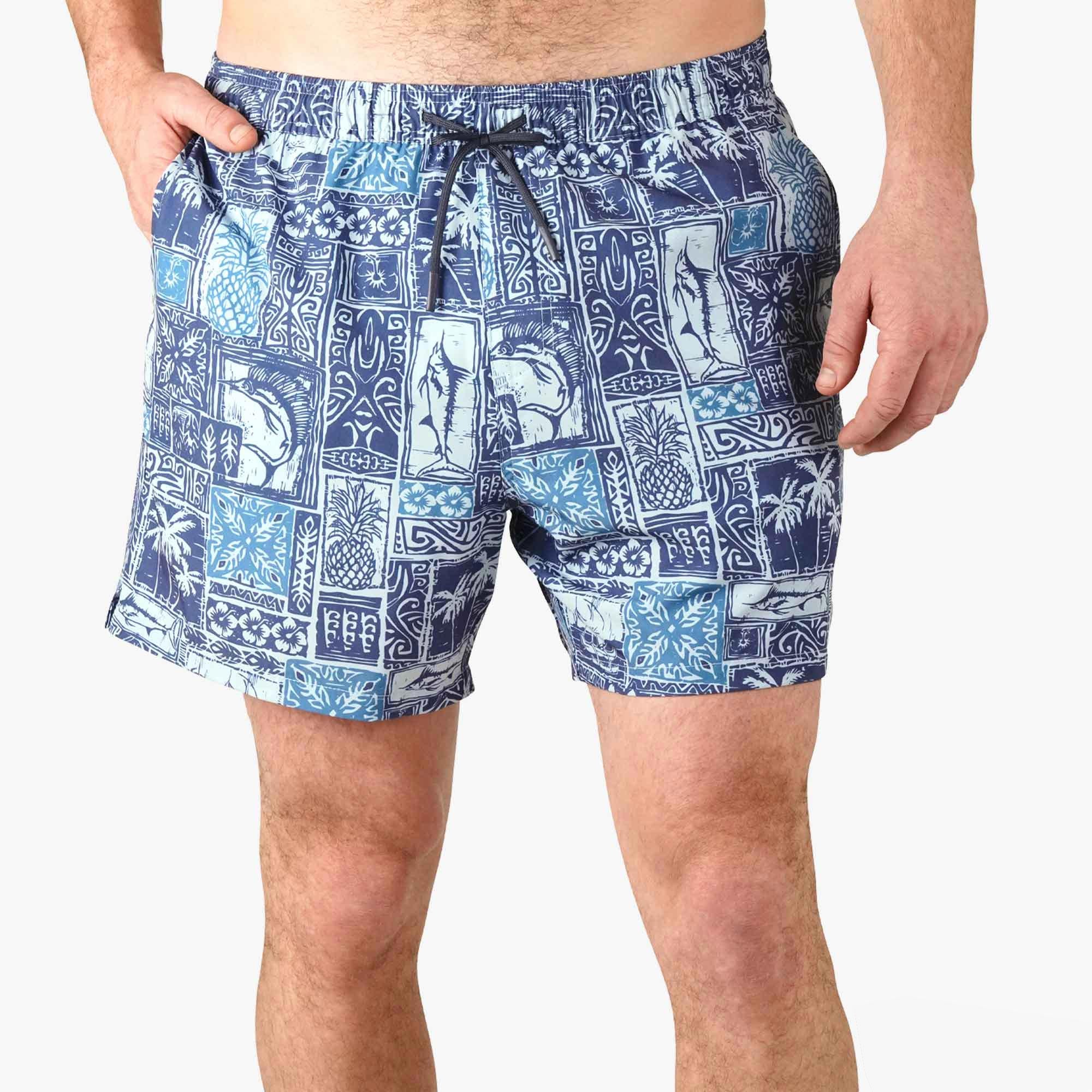 アリシアスタン　Swim Shorts Coconut Cocoboardie Recycled Fishing Boardshorts | AFTCO