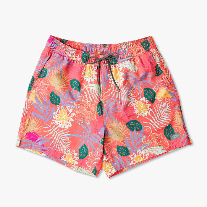 Strike Printed Swim Trunks Coral – AFTCO