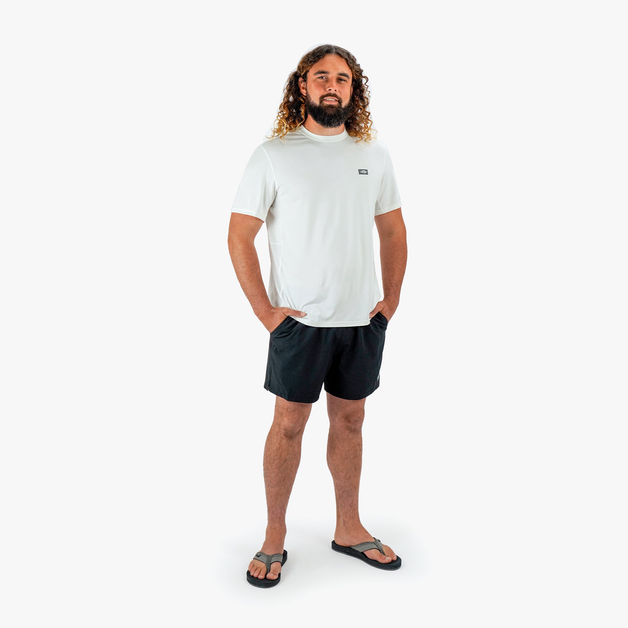 アフトコ　AFTCO　ストライクスイムショーツ　Sサイズ　グレー　美品　釣り Strike Swim Shorts – AFTCO