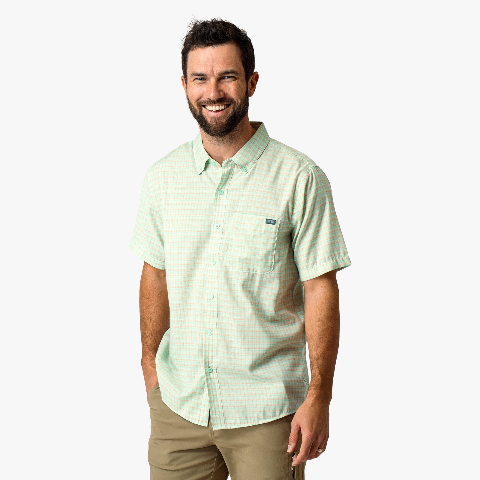Dorsal Short Sleeve Button Down Shirt | AFTCO Dorsal Short Sleeve Button Down Shirt | AFTCO