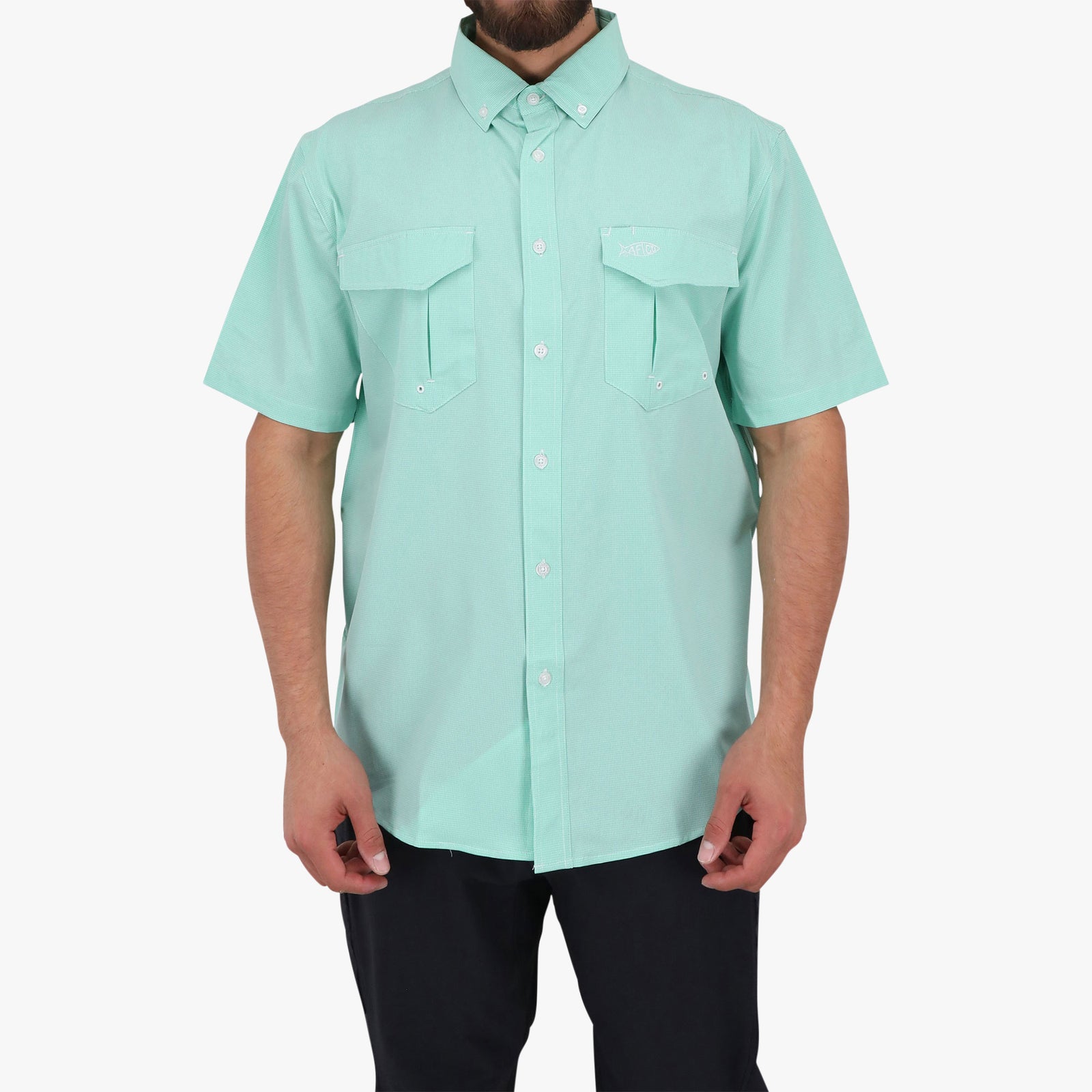 Apex Stretch SS Button Down Shirt – AFTCO 