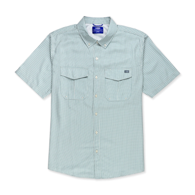 AFTCO Sirius Tech S/S Button Down Shirt - Artic X-Large