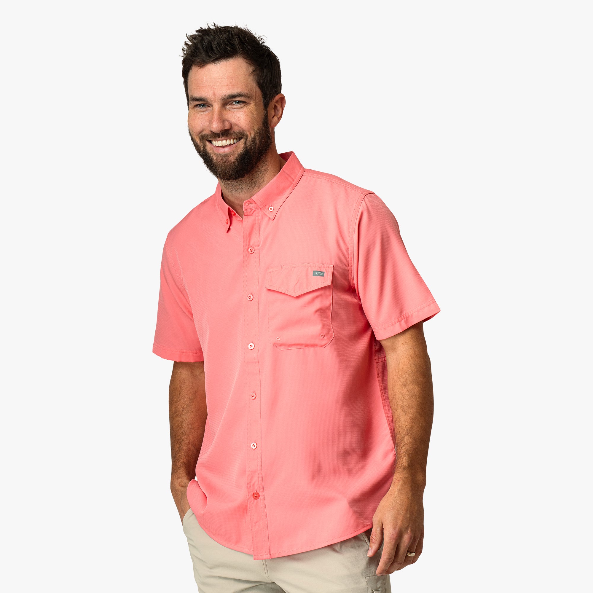 RAINMAKER 22 SS STARCHED BOSOM SHIRTサイズ4 Palomar SS Vented Fishing Shirt | AFTCO