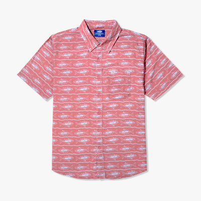 Boatbar SS Button Down Shirt | Soft Coral