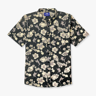 Boatbar SS Button Down Shirt | Olive Current Camo