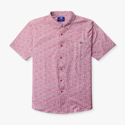 Boatbar SS Button Down Shirt | Olive Current Camo