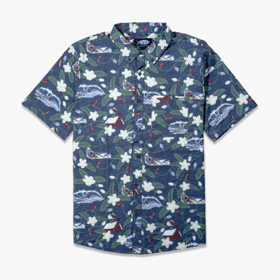 Boatbar SS Button Down Shirt | Brick