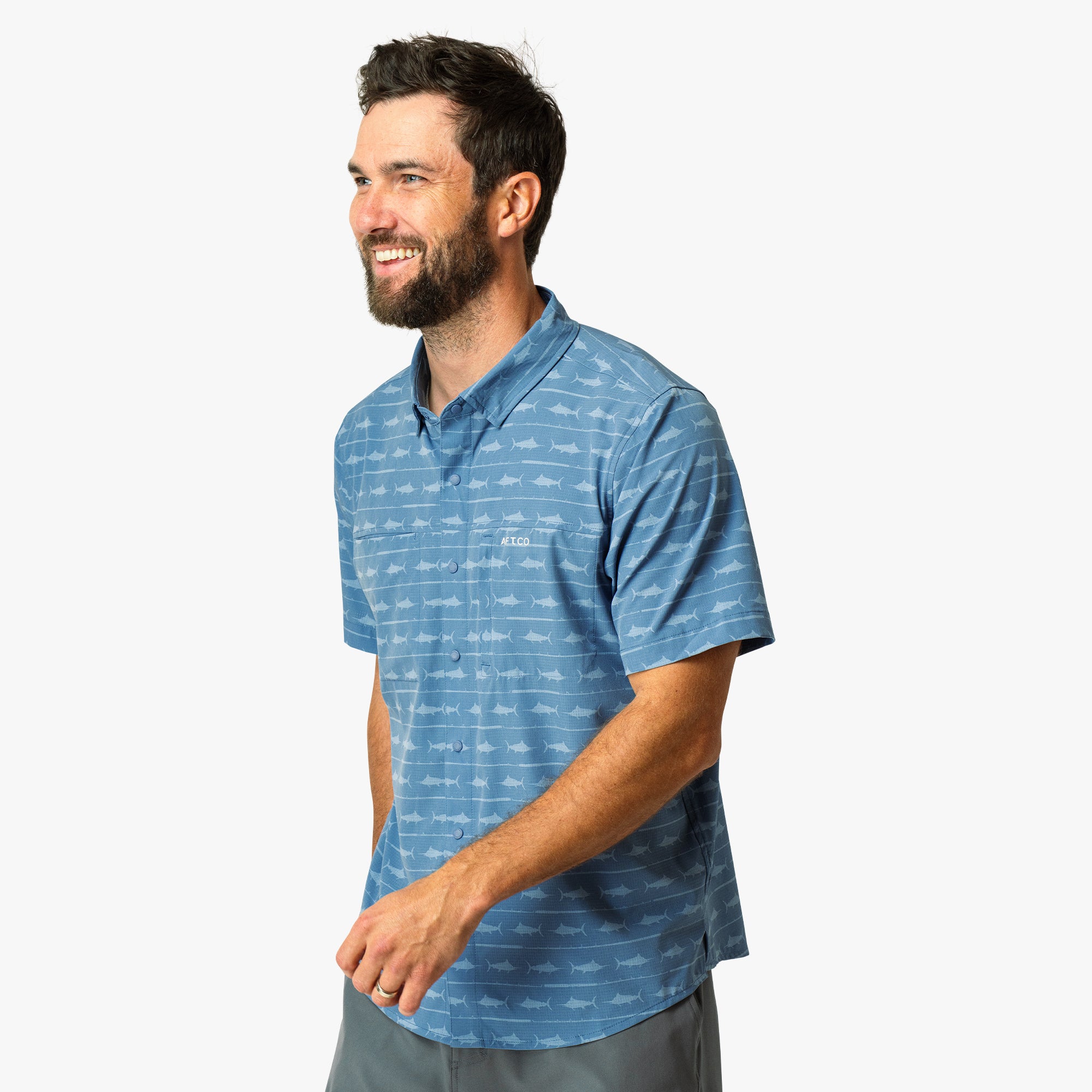 Seabreeze Short Sleeve Button Down Shirt | AFTCO