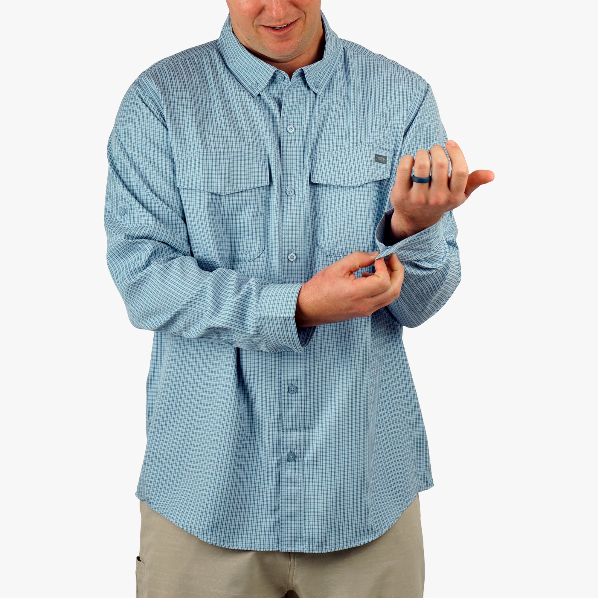 TECH BUTTON DOWN SHIRTS L/S STRIPE – OBLIGE