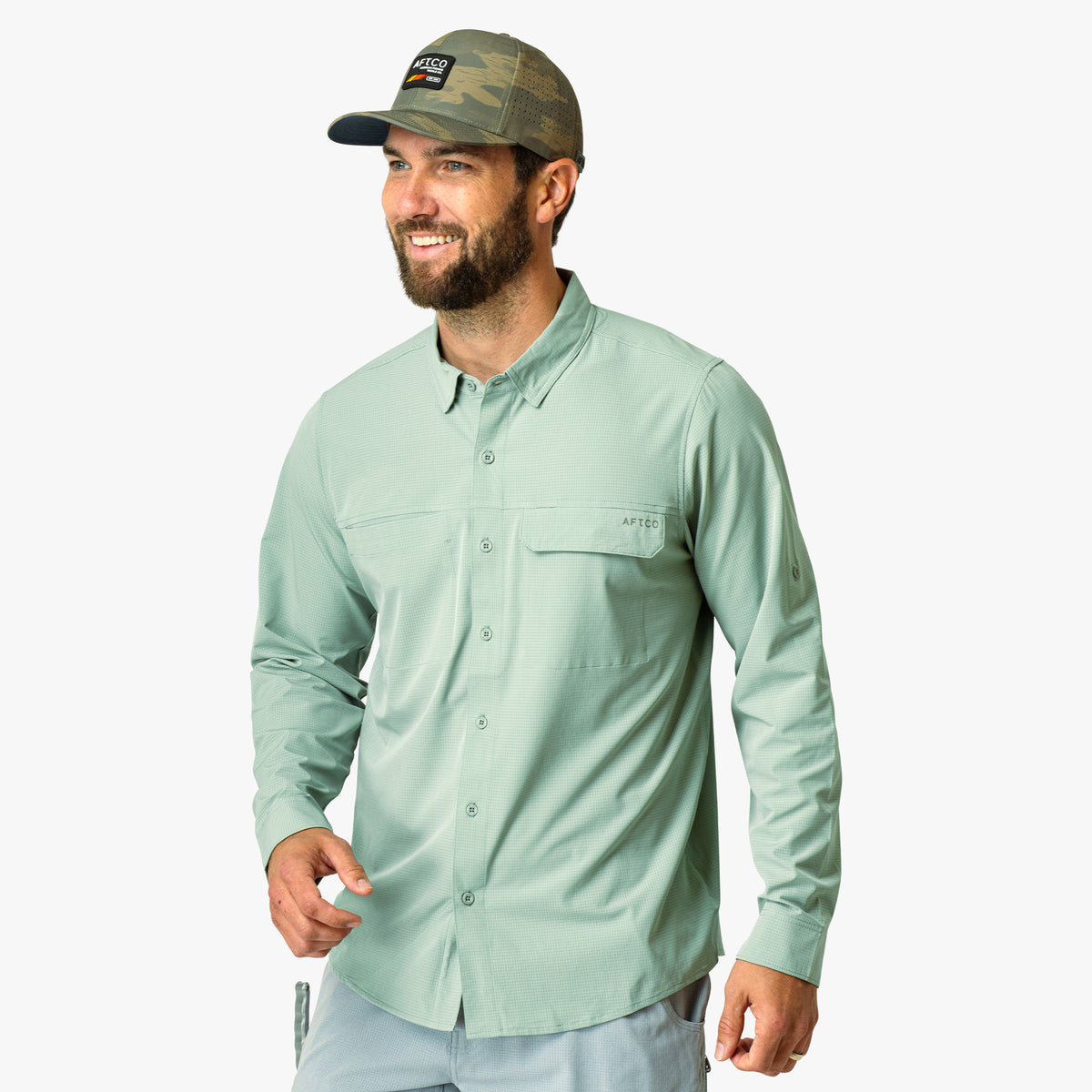 Air-O Mesh LS Fishing Button Up Shirts | AFTCO