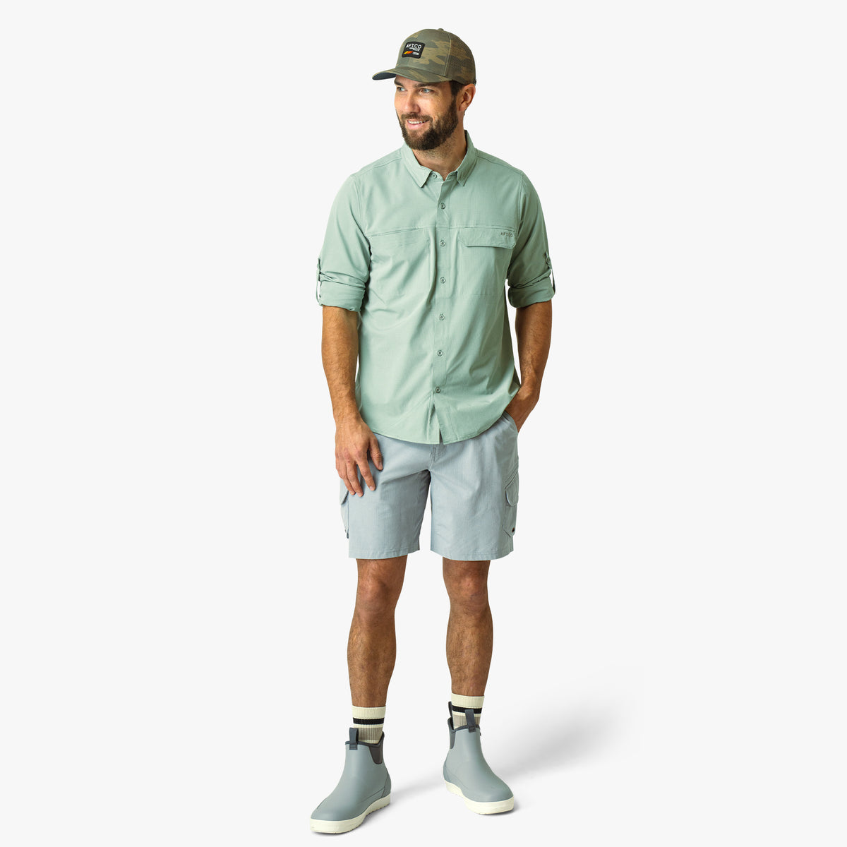 Air-O Mesh LS Fishing Button Up Shirts | AFTCO