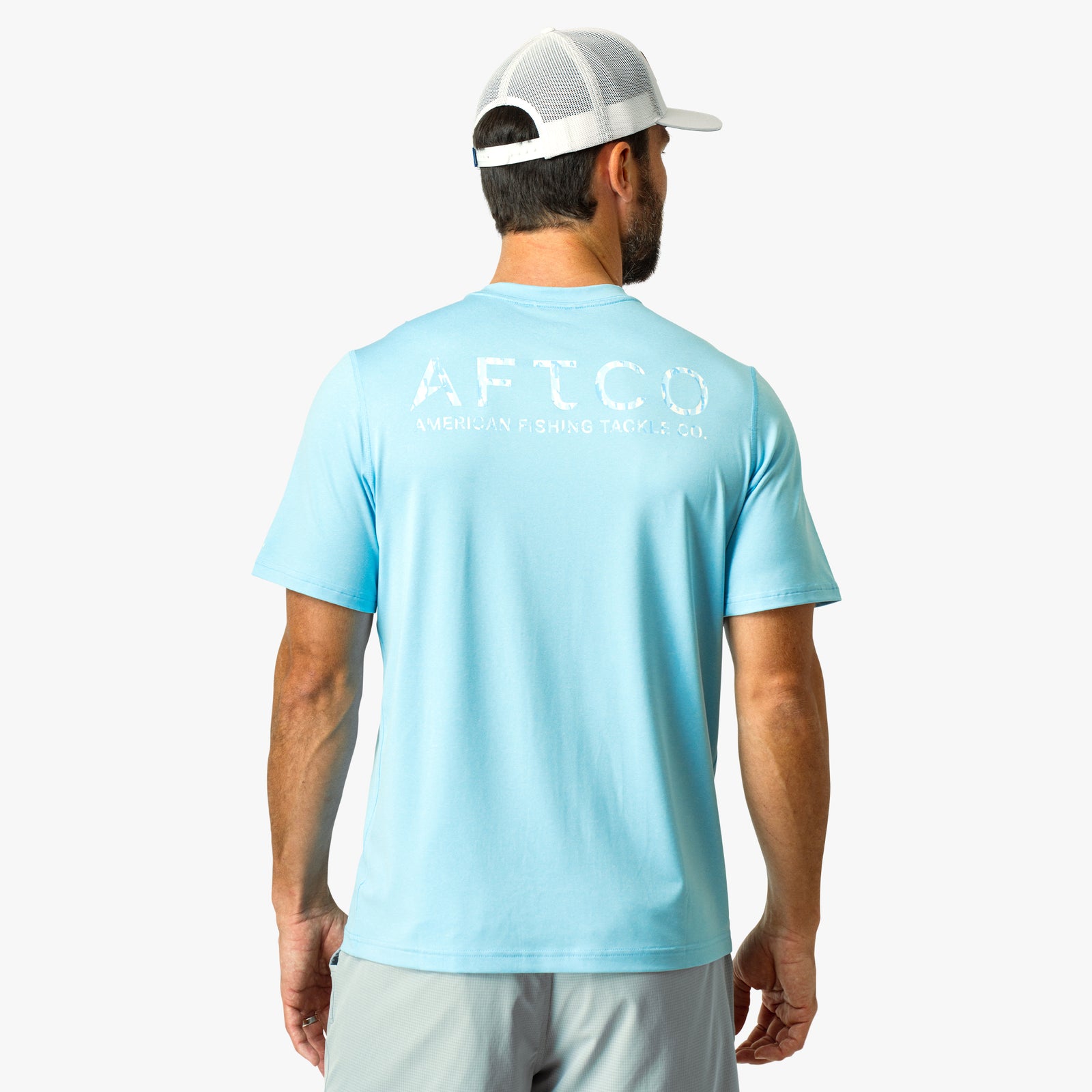 Youth Teal Hood Samurai Performance LS Shirt - AFTCO X B.A.S.S
