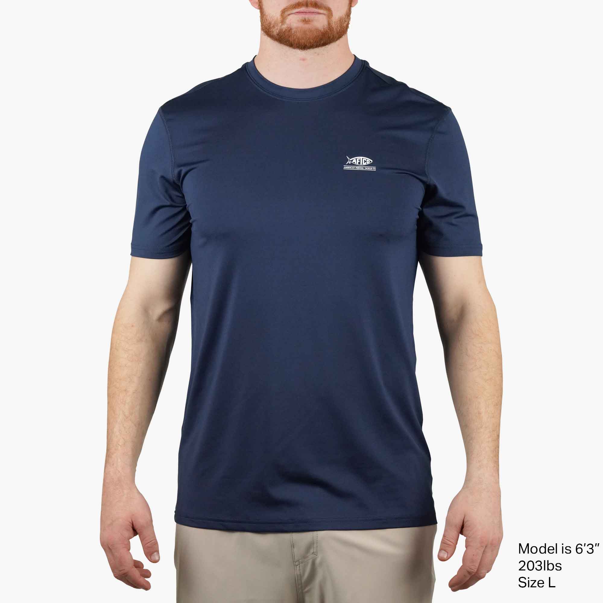【ANGLAN】Pigment Nylon Fishing Half Shirt Jigfish Americana SS Sun Protection Shirt | AFTCO
