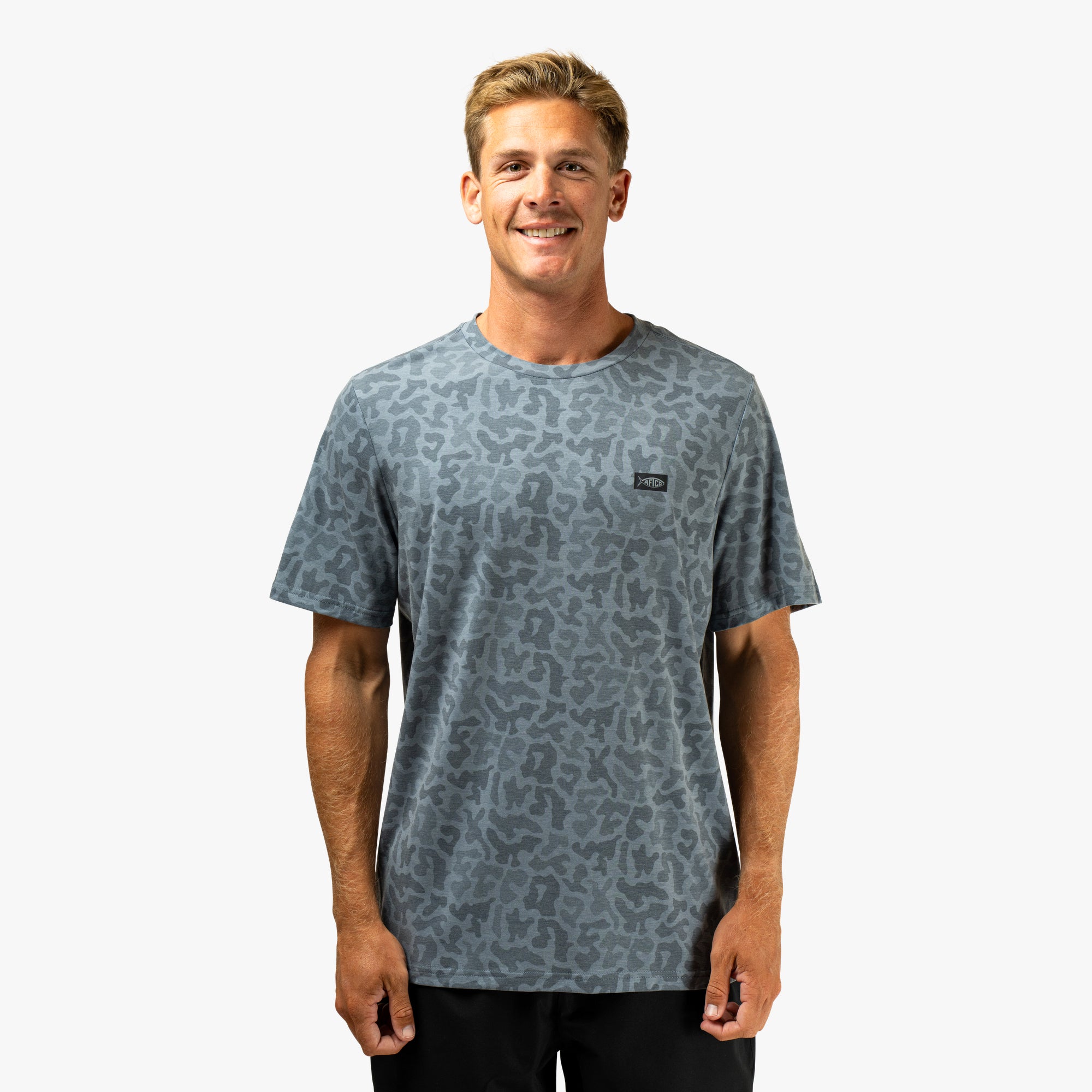 Ocean Bound Printed Short Sleeve Fishing Shirts | AFTCO