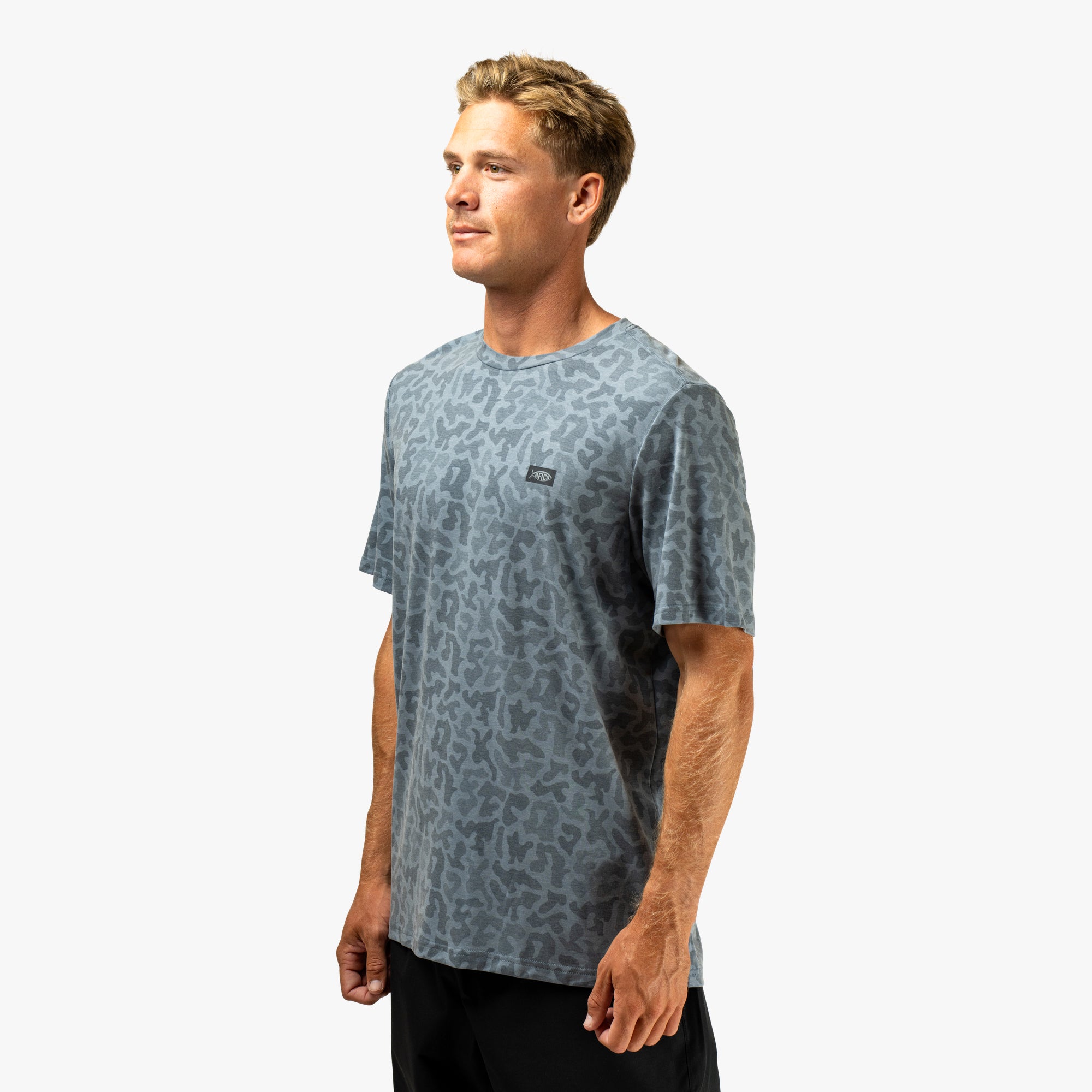 Ocean Bound Printed Short Sleeve Fishing Shirts | AFTCO