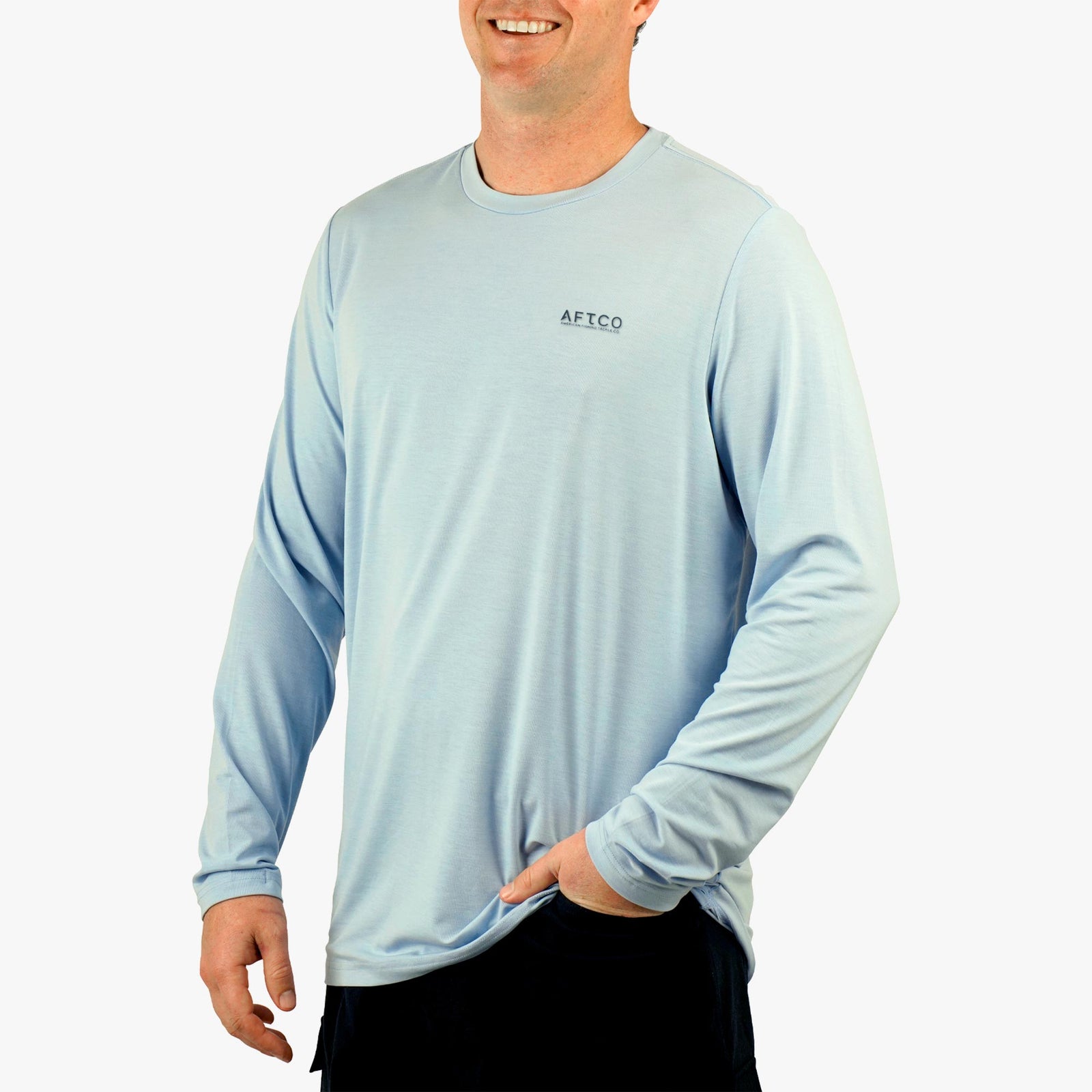 Chemise De Pêche Loco Skailz Homme – Tissée, Motif Poisson, Turquoise, Taille L