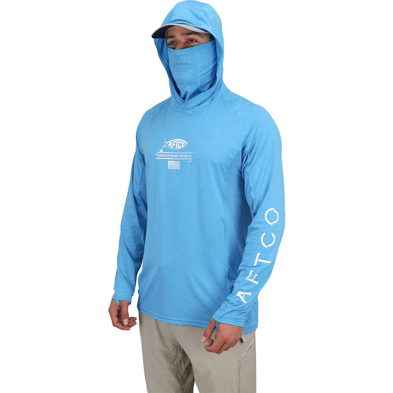 Barracuda Geo Cool™ Hooded Fishing Shirt with Mask