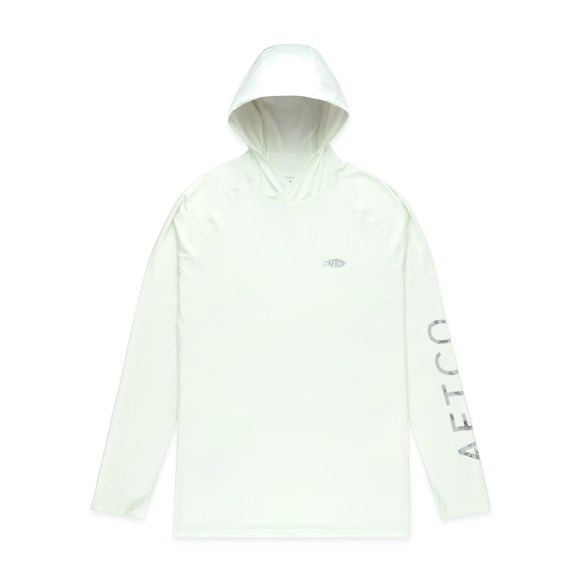AFTCO Men's Samurai Sun Protection Hoodie Shirt - Sea Sponge Heather - 2XL