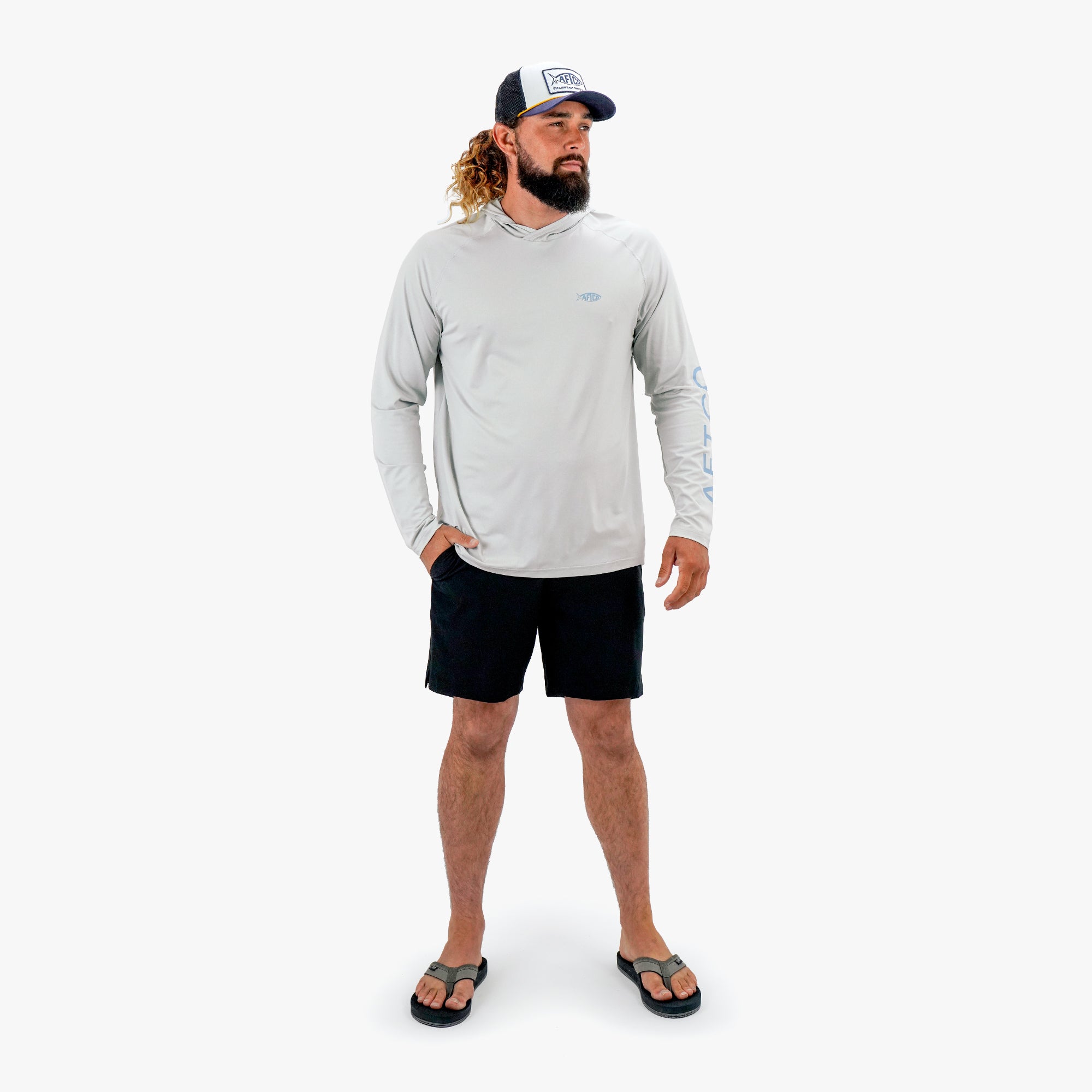 Samurai Long Sleeve Sun Protection Hoodie | AFTCO
