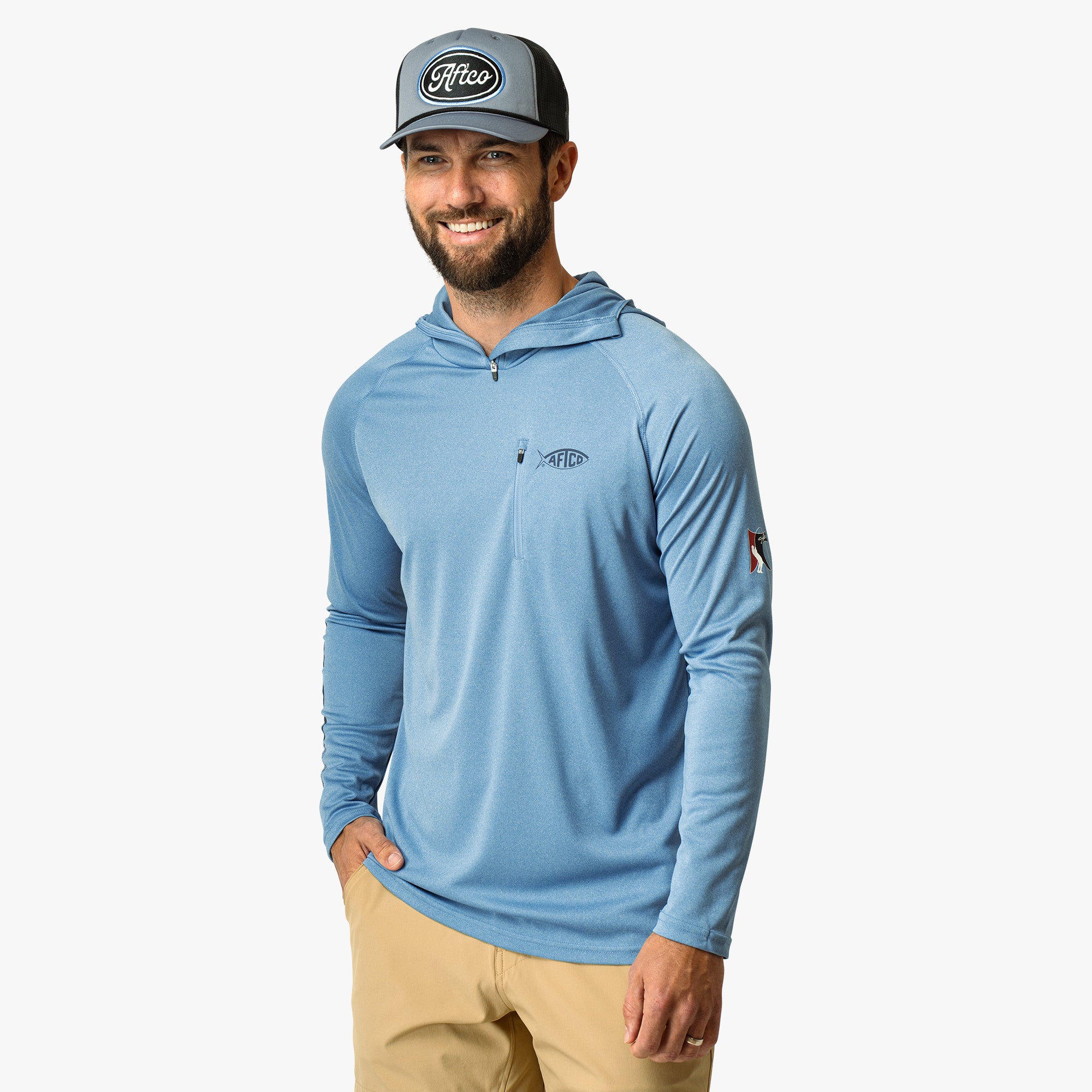 Jason Christie's Hooded LS Bass Fishing Performance Shirt | AFTCO