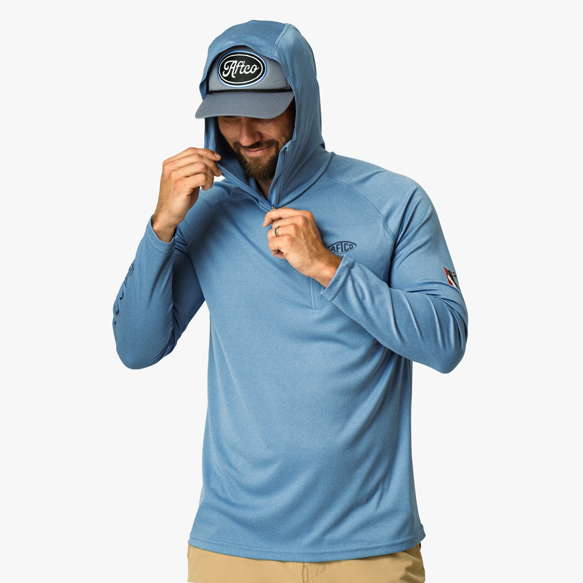 Jason Christie's Hooded LS Bass Fishing Performance Shirt | AFTCO