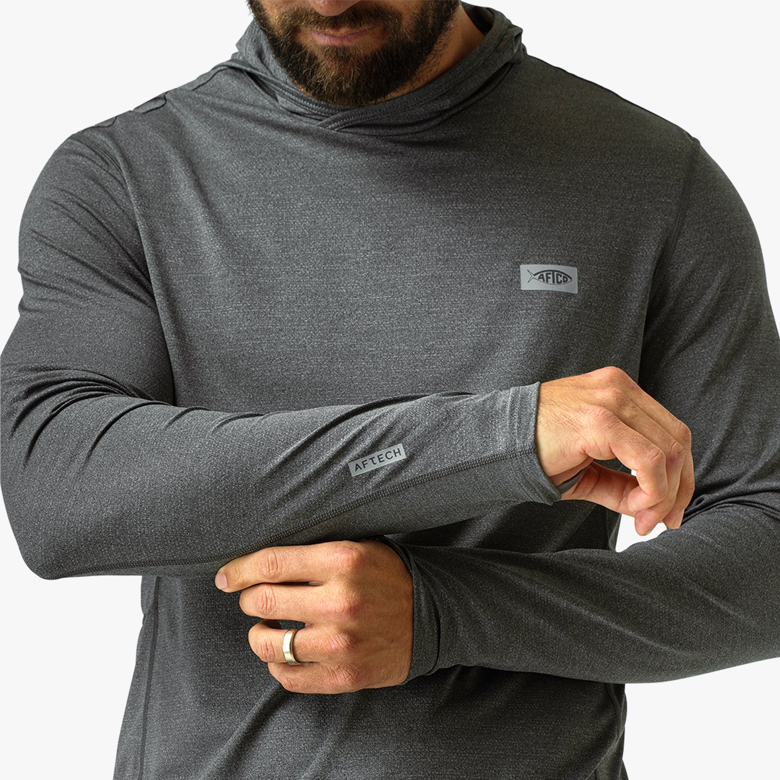 AFTCO Chemise Homme XXL 2XL Rose Pêche au Saumon Performance