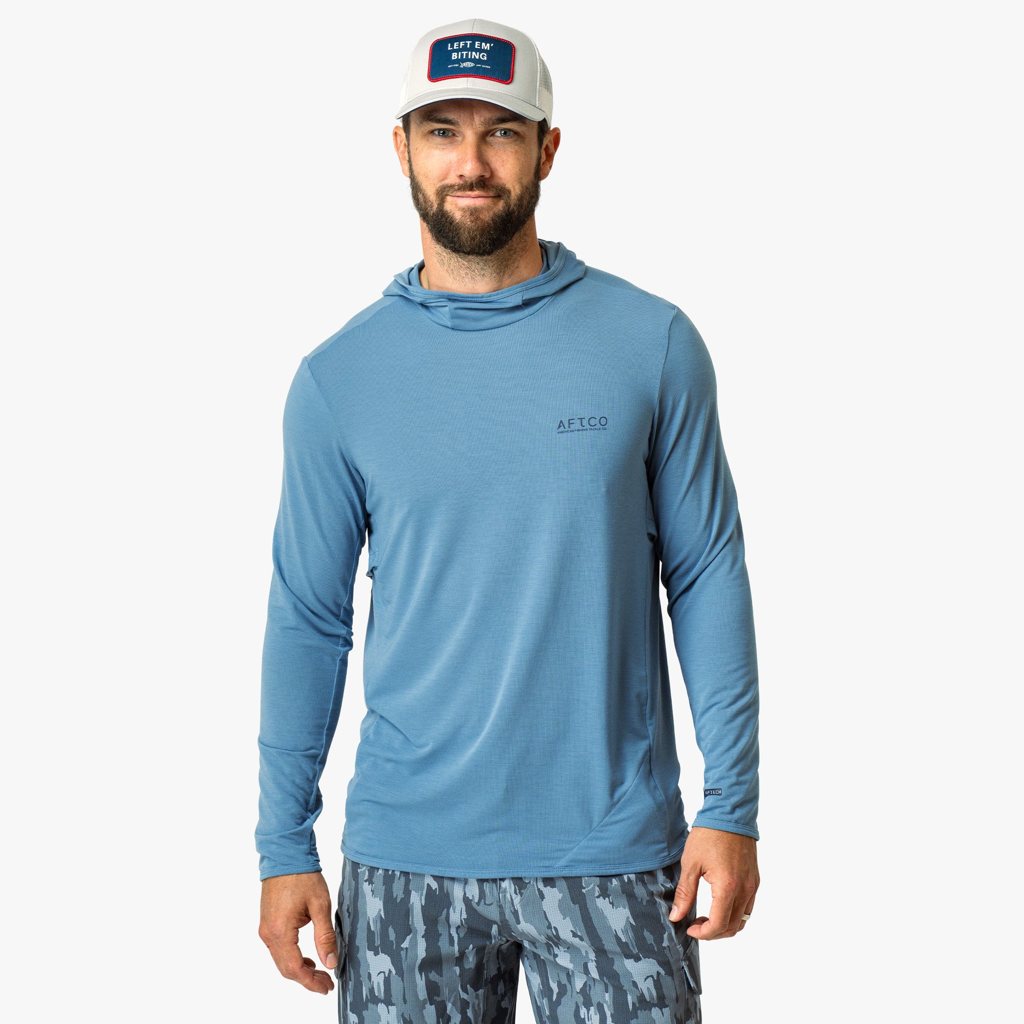 Tailwind Long Sleeve Hooded Sun Protection Shirt | AFTCO